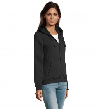 Logotrade promotional product picture of: SPIKE WOMEN ZIP HOOD SWEAT