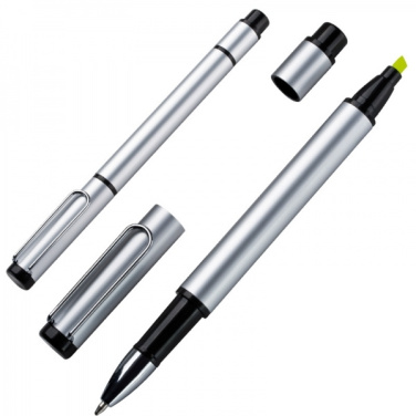 Logo trade promotional merchandise picture of: Metal duo pen GETAFE