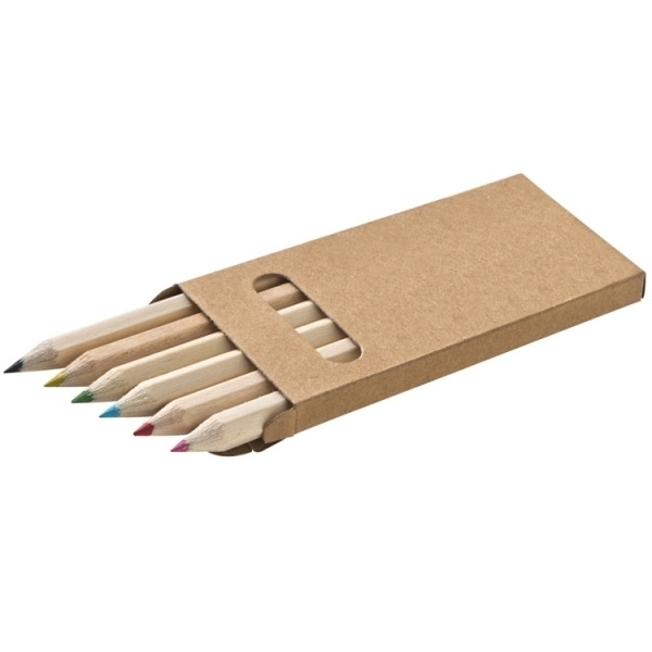 Logo trade corporate gifts image of: Wooden crayons MINNIE
