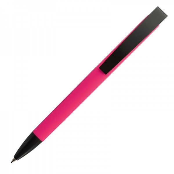 Logotrade promotional giveaway image of: Metal ballpen soft touch BRESCIA