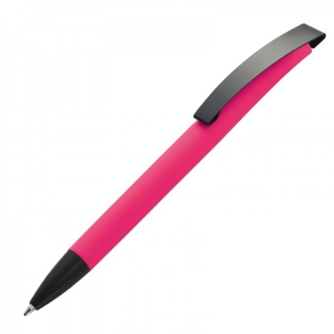Logotrade promotional items photo of: Metal ballpen soft touch BRESCIA