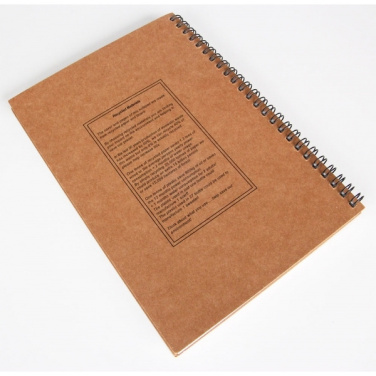 Logo trade promotional products picture of: A5 ECO Notepad KENTWOOD