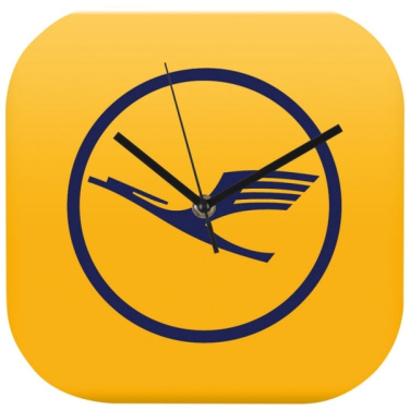 Logo trade business gifts image of: Wall clock with all over clock face BEL AIR