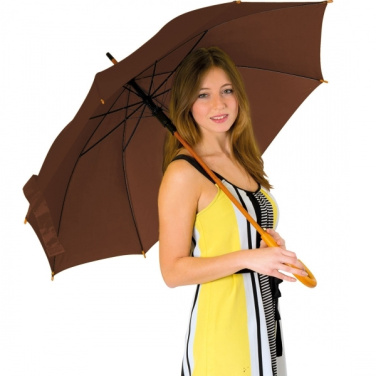 Logotrade business gift image of: Wooden automatic umbrella NANCY