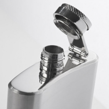Logotrade promotional merchandise image of: Stainless steel hip flask FRESNO 104 ml