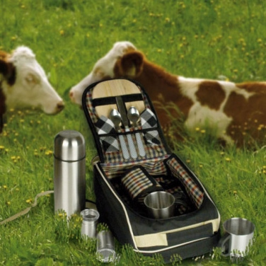 Logotrade promotional item image of: Luxurious picnic backpack with cool bag GEORGIA