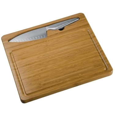 Logo trade promotional items picture of: Cutting board with knife MANTOVA