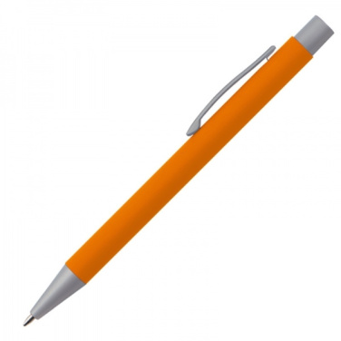 Logo trade promotional giveaway photo of: Metal ballpen soft touch ABU DHABI