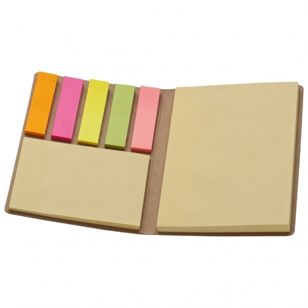 Logo trade promotional giveaways image of: Adhesive note pad BURLINGTON
