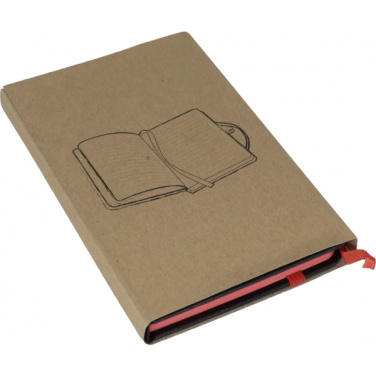 Logo trade advertising products picture of: Notebook A6 ROSTOCK