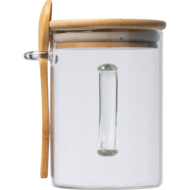 Logo trade promotional giveaways image of: Glass mug JACKSON 420 ml