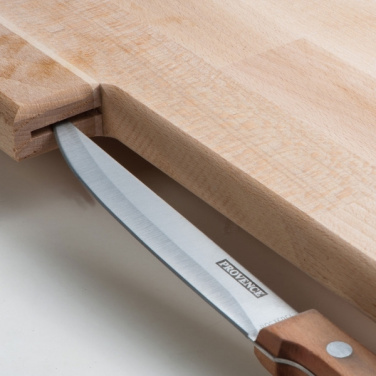 Logo trade promotional gifts picture of: Wooden board with knife LIZZANO
