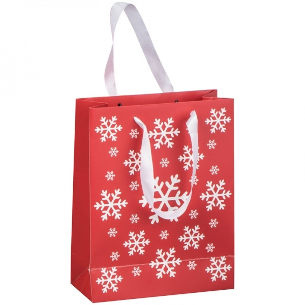 Logo trade promotional products picture of: Small Christmas paper bag BASEL