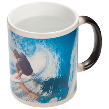 Logotrade promotional giveaway image of: Colour-changing sublimation mug SIRMIONE 300 ml