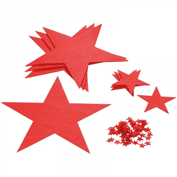 Logo trade promotional items image of: Felt star set KARLSTAD