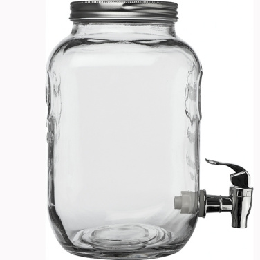 Logo trade advertising products image of: Set drink dispenser and glasses ACAPULCO