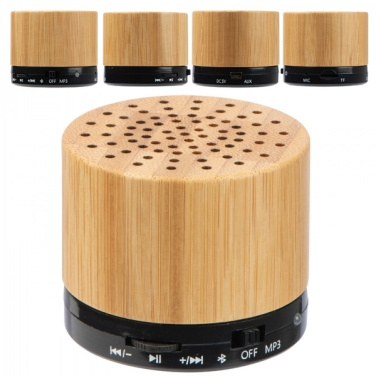 Logotrade promotional merchandise image of: Bamboo bluetooth speaker FLEEDWOOD