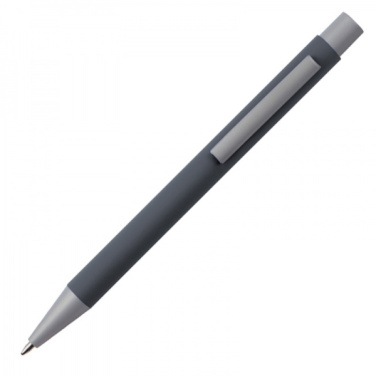 Logo trade promotional gifts picture of: Metal ballpen soft touch ABU DHABI
