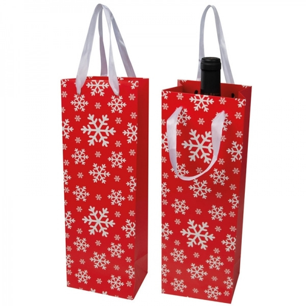 Logotrade promotional products photo of: Wine bag in Christmas design LAPLAND