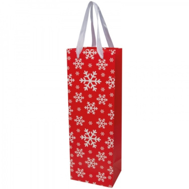 Logotrade promotional gift picture of: Wine bag in Christmas design LAPLAND