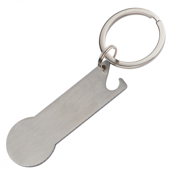 Logotrade promotional giveaway picture of: Keyring with shopping cart chip STICKIT