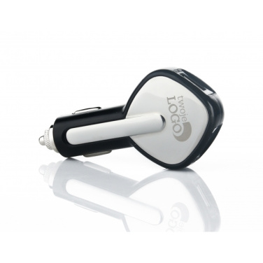 Logo trade business gifts image of: Dual USB Car Charger