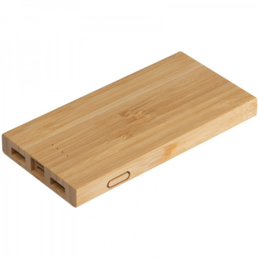Logo trade corporate gifts picture of: Bamboo power bank KATOWICE