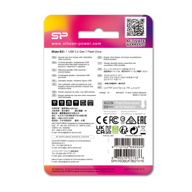 Logotrade corporate gift picture of: Pendrive Silicon Power Blaze B21 3.1