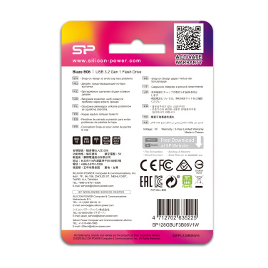 Logo trade corporate gifts image of: Pendrive Silicon Power Blaze B06 3.0