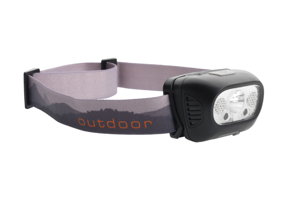 Logo trade business gifts image of: Head lamp HERLEN Schwarzwolf