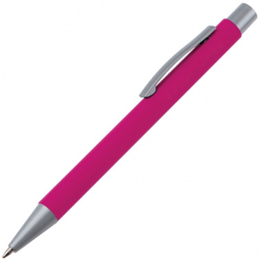 Logo trade promotional giveaways picture of: Metal ballpen soft touch ABU DHABI