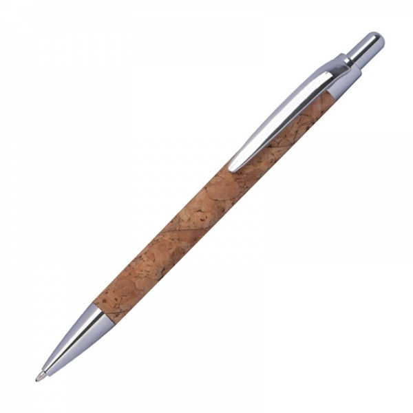 Logo trade promotional gift photo of: Cork pen KINGSWOOD