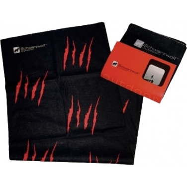 Logo trade corporate gifts picture of: Multifunction bandana BANDANA Schwarzwolf