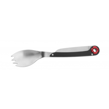 Logo trade promotional giveaways image of: Multifunctional spoon LATEMAR Schwarzwolf