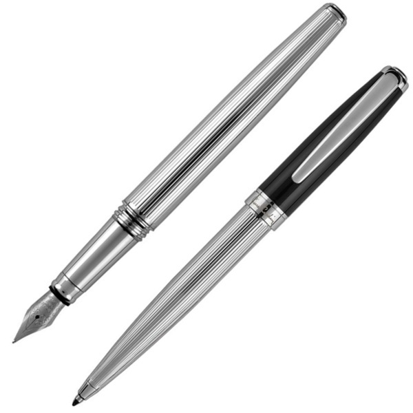 Logotrade promotional gift image of: Writing set ballpoint pen & fountain pen CHRISTOPHE Pierre Cardin
