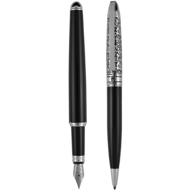Logo trade promotional merchandise photo of: Writing set ballpoint pen & fountain pen JACQUES Pierre Cardin