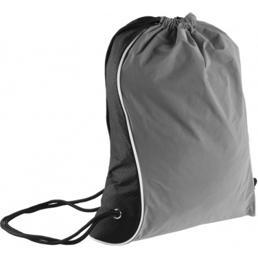 Logo trade promotional gifts image of: Drawstring bag DENISON Schwarzwolf