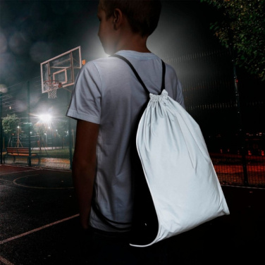 Logo trade corporate gifts image of: Drawstring bag DENISON Schwarzwolf
