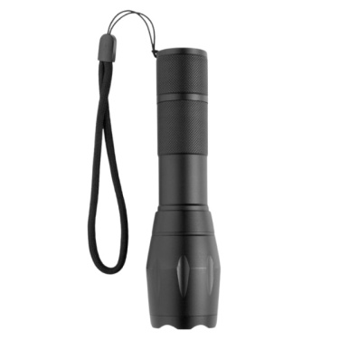 Logo trade promotional gifts picture of: Flashlight DELGADA Schwarzwolf