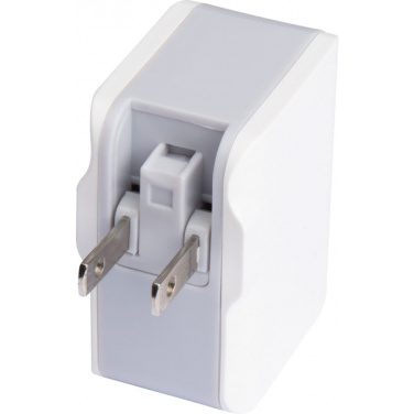 Logo trade promotional merchandise photo of: Travel adapter ANTWERP