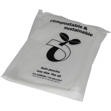 Logo trade promotional gift photo of: Rain poncho FLEURUS
