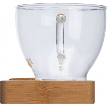 Logo trade promotional merchandise photo of: Tray with cup and spoon FORMOSA 150 ml