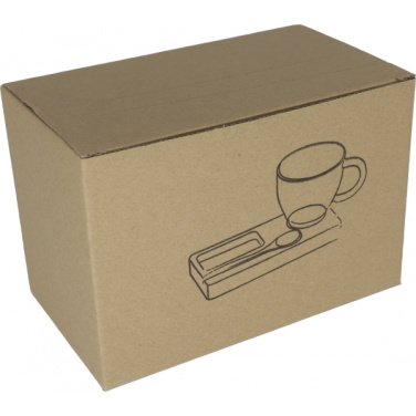 Logo trade promotional gifts image of: Tray with cup and spoon FORMOSA 150 ml