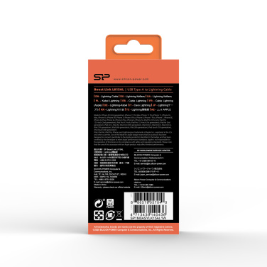 Logo trade corporate gifts image of: DATA TRANSFER CABLE LK15AL Type A- Mfi Lightning