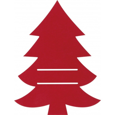 Logotrade promotional giveaway image of: Cutlery pad in Christmas tree shape DUFFEL