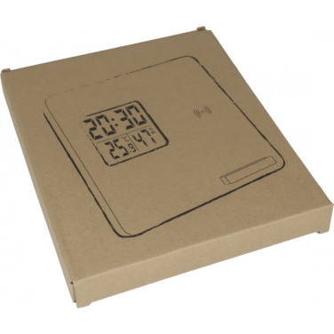 Logotrade promotional gift picture of: Bamboo weather station GRANADA