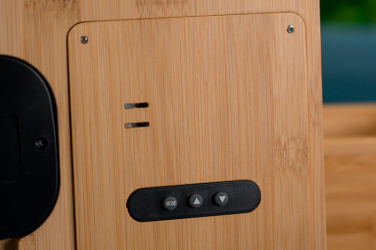 Logo trade corporate gift photo of: Bamboo weather station GRANADA