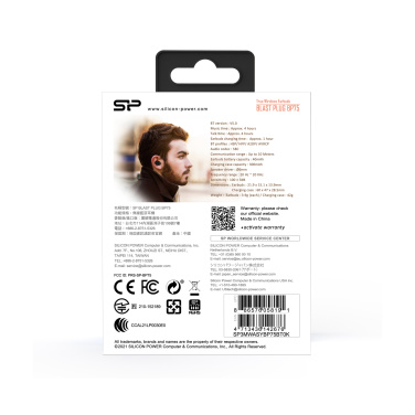 Logo trade advertising products image of: WIRLESS HEADPHONES BP80 SILICON POWER