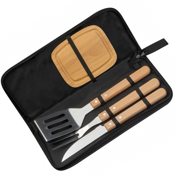 Logo trade corporate gift photo of: Barbecue set BELFAST