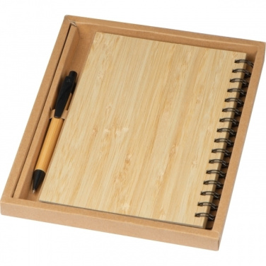 Logo trade corporate gifts image of: A5 notebook PISA